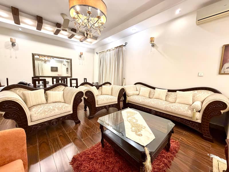 Sofa set with centre table & side tables 0
