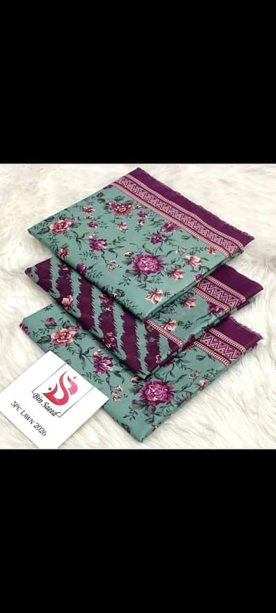 3 Piece Printed Lawn By Bin saeed