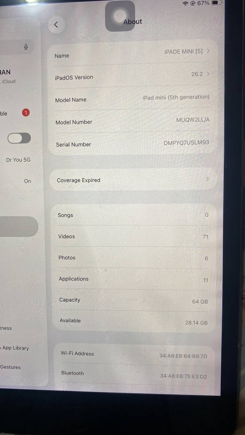 iPad mini 5 6