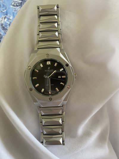 Hublot Style Automatic Watch – Silver | Premium Look | Good Condition