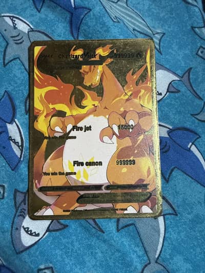 Charizard Vmax hp 999999 Pokémon card gold addition