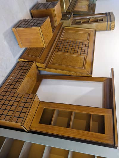 Bedset| bed | side tables| dressing table| furniture| new design bed |