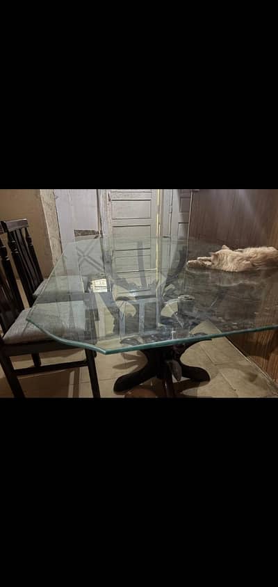 dining table with six chairs