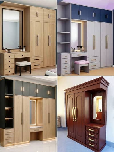 bridal wardrobe, glass door wardrobe,acrylic wardrobe, bedroom set