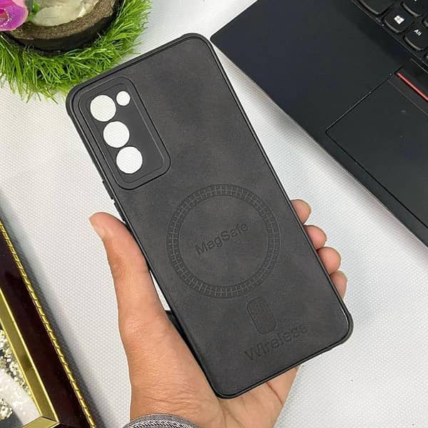 Shockproof Leather Case for Tecno Camon 18 with Soft Borders