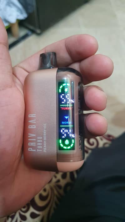 Priv bar Turbo 15000 puffs diposable pod,peach berry ice 18+ only