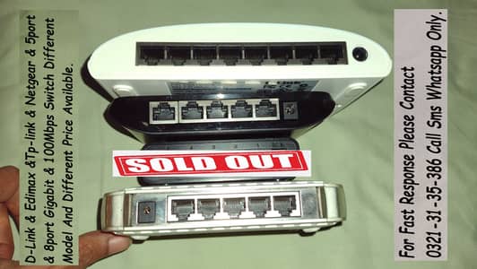 netgear 5port tplink 5port dlink 8port gigabit switch