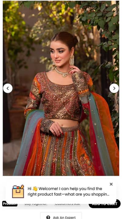 Mehandi dress by Nakosh