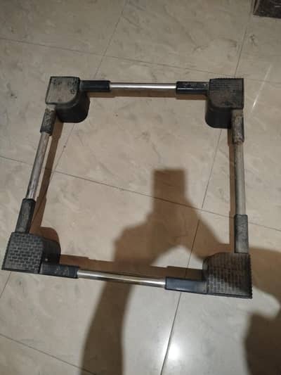Refrigerator stand.