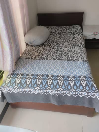 solid single bed pair