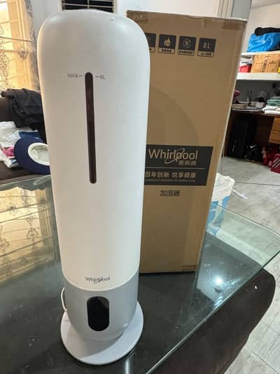 Whirlpool 8L Ultrasonic Humidifier – Large Capacity, Quiet Operation