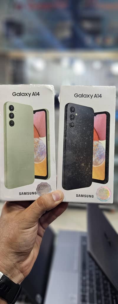 Samsung Mobile A14 6/128 Box Packed Official
