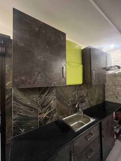 Kitchen Cabinet set with slab and sink
