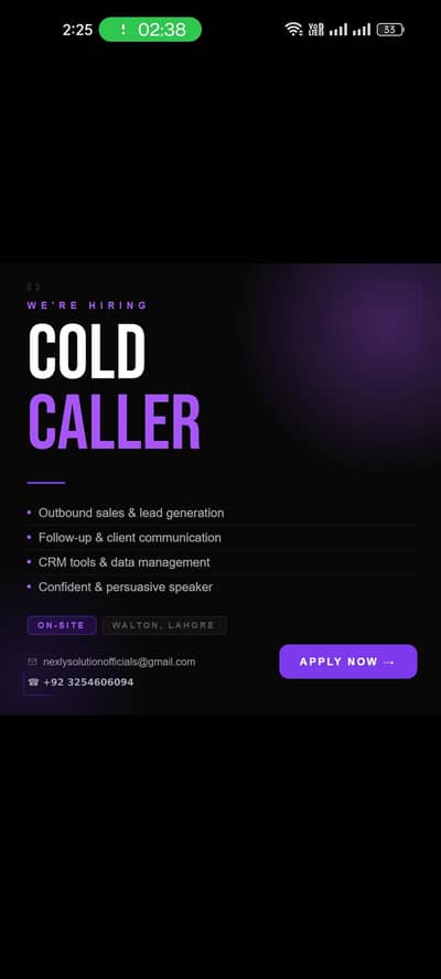 Cold calling specialist