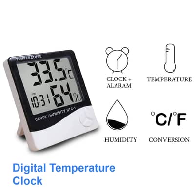 Digital Temperature and Clock Meter for Home,Office and pets