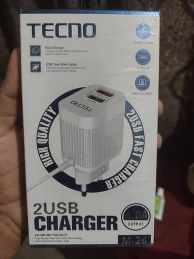 Tecno 2 USB charger 4 A android pin with