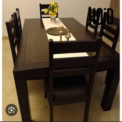 Dining table and chair