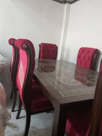 Versace Designed Dining Table with 6 Chairs