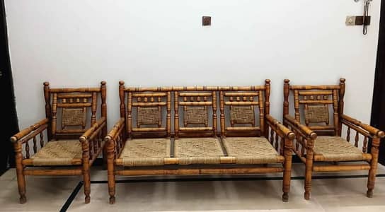 Wooden Sofa Set