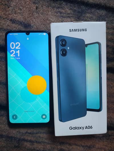 Samsung A06 4gp 64gp official pta with box