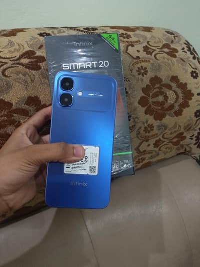 Infinix Smart 20 Blue Colour with Box and Charger