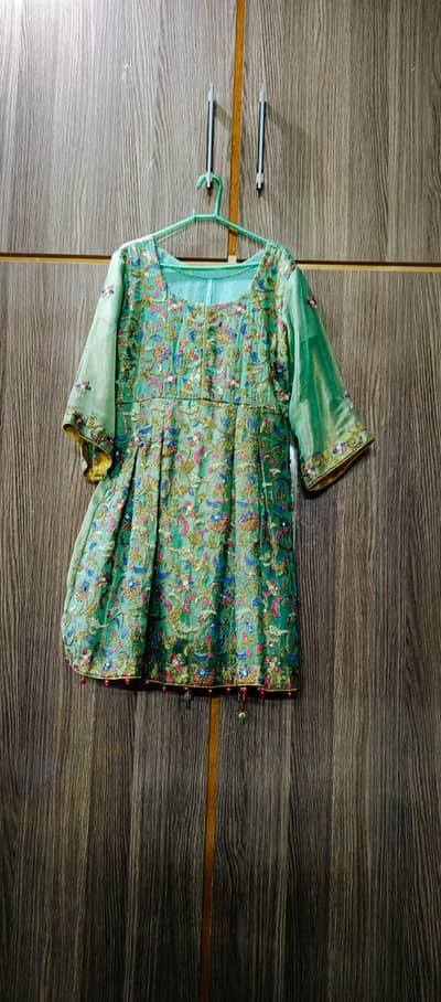 3 piece short frock and garara