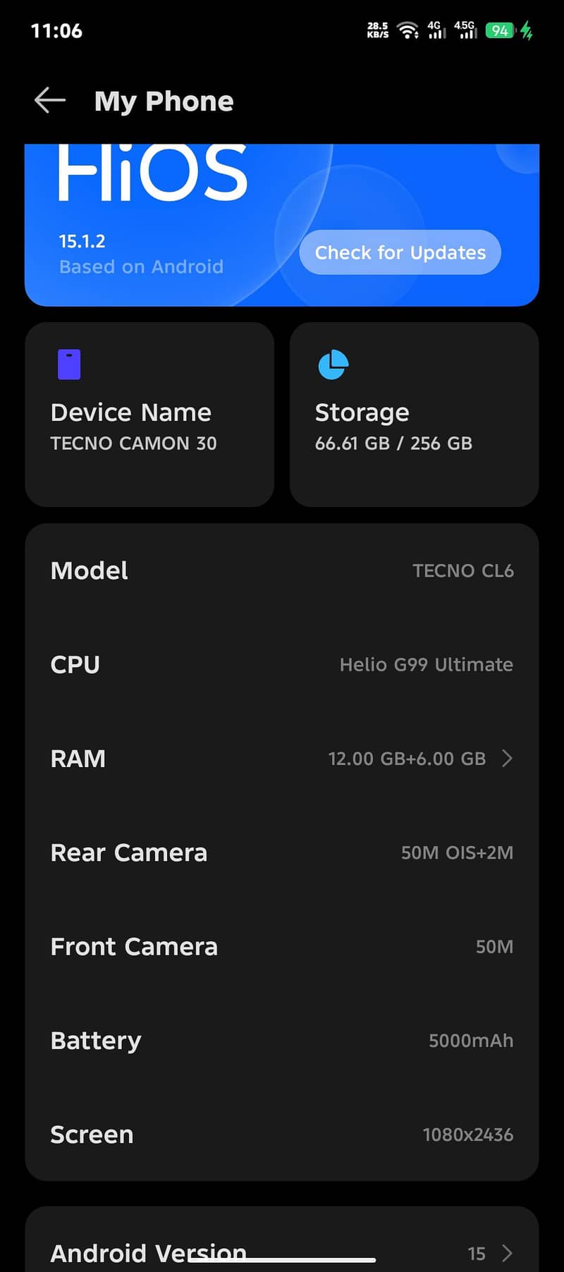 Tecno CAMON 30 6