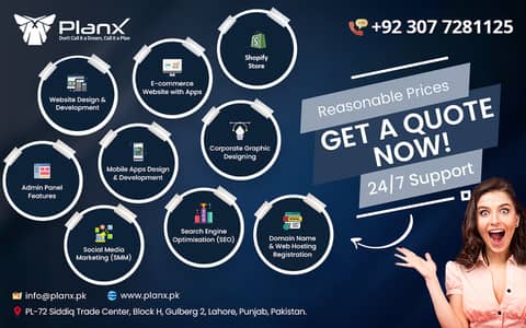 Web Design Web Development Shopify Store WordPress Website SMM & SEO