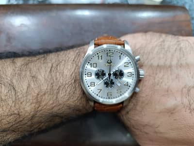 Original Teamwise Brand Stainlessness Large size date chronograph