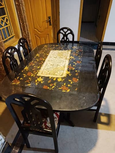 Dining table set  with 6 chairs