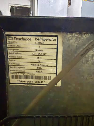 Dawlance Refrigerator Medium Size | Model: 9106SD|