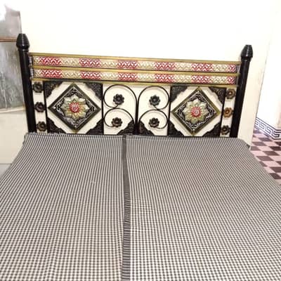 Iron Bed with 2 Mattresses