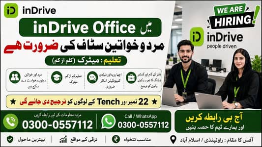 Male female staff required in 22 number