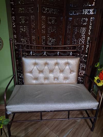 2 Seater Steel Sofa Set