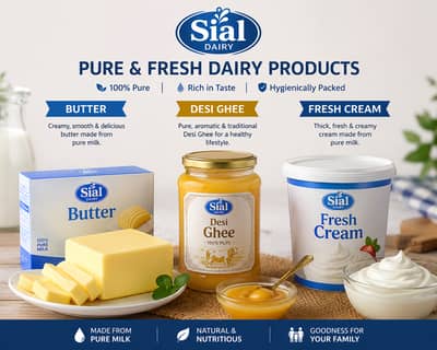 Butter,Desi Ghee and Fresh Cream