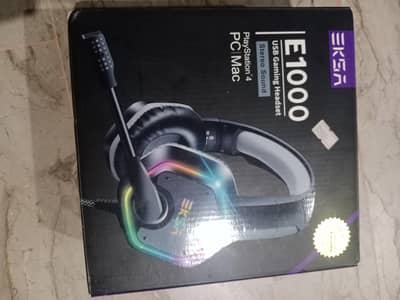 E1000 USB Gaming Headset Playstation 4 PC | Mac