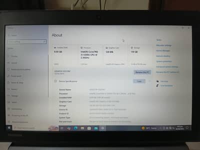 i5 laptop 8gb ram 128 gb rom ssd.