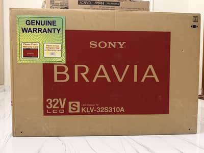 Sony Bravia 32V LCD Colour TV, Model 2008