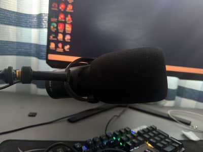Samson Q9U Broadcast Mic + FIFINE BM88 Boom Arm Setup