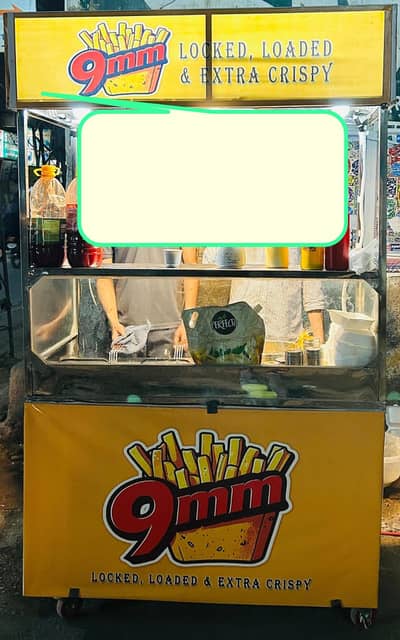 Fries stall double fryer