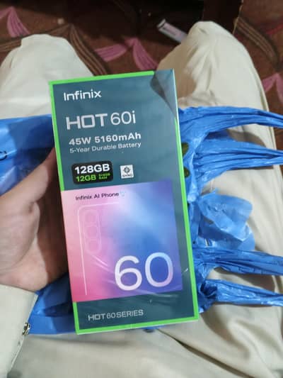Infinix hot 60i 12 127 wla new box opn sirf