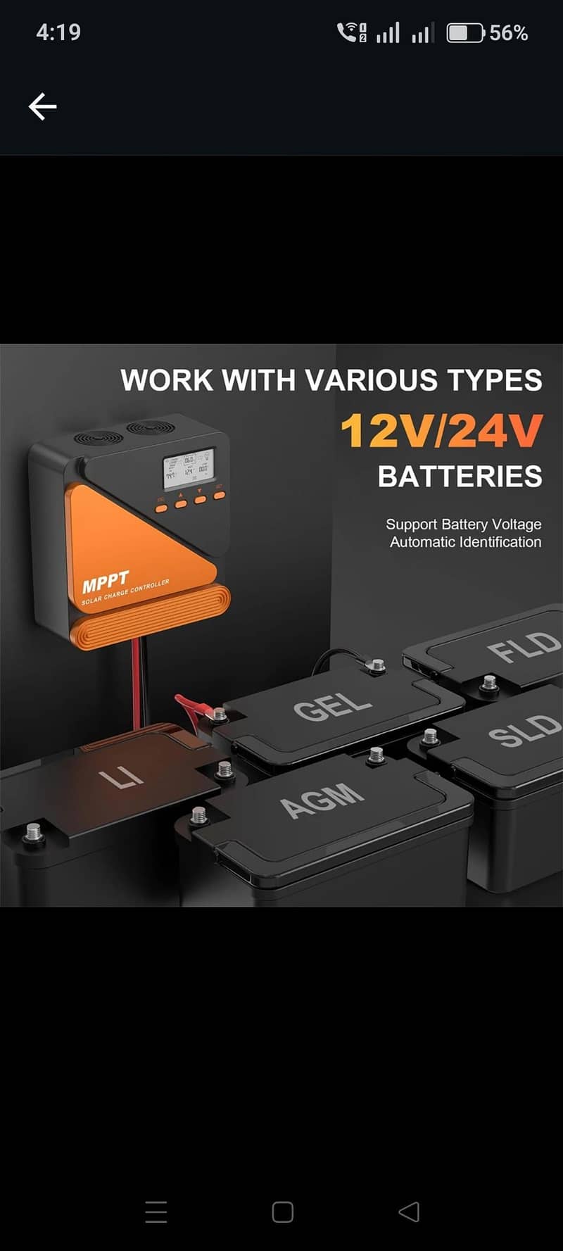 Mppt Solar Charge Controller 6