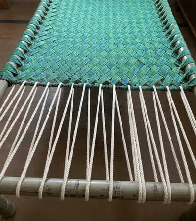 Used Charpai in Good Condition – Handwoven Rope