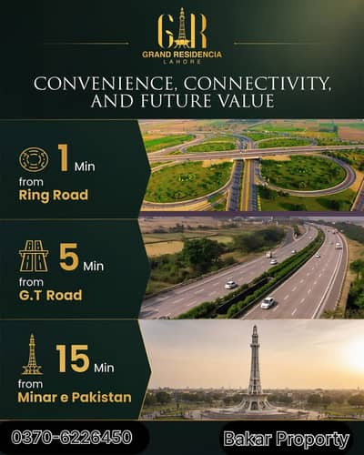 1 Kanal Plot for Sale in Grand Residencia Lahore contact for more details OZONE MARKETING