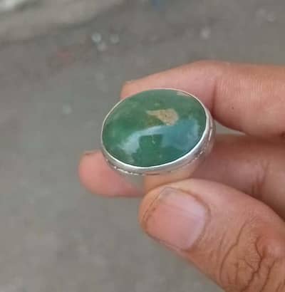 100 years old NaTural Hussaini Feroza silver Ring.