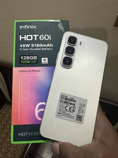 Infinix hot 60i (12/128) complete box
