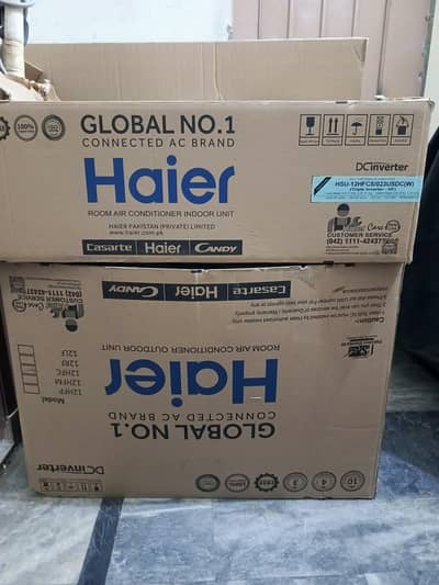 Haier DC inverter star model barnd new condition olny 5 month used