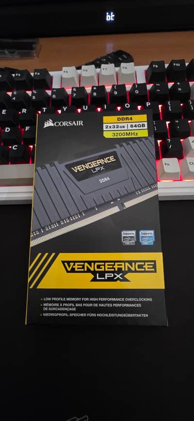 Corsair Vengeance LPX 64GB (2x32GB) 3200MHz C16 DDR4 DRAM Memory Kit