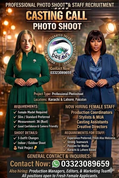 HIRING FRESH FEMALE STAFF Last Date Till Apply 10th July 2026