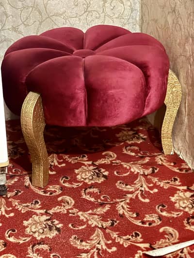 Pumpkin sofa stool